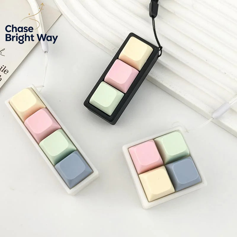 Keyboard Key Fidget Toy – 2/3/4 Button Finger Clicker Desk