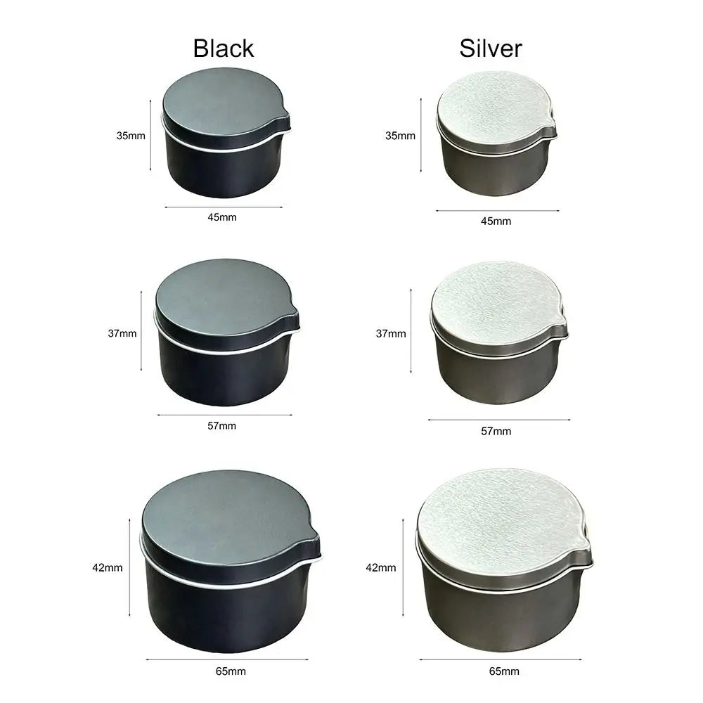 Round Tinplate Candle Tin with Lid & Spout | DIY Candle Container