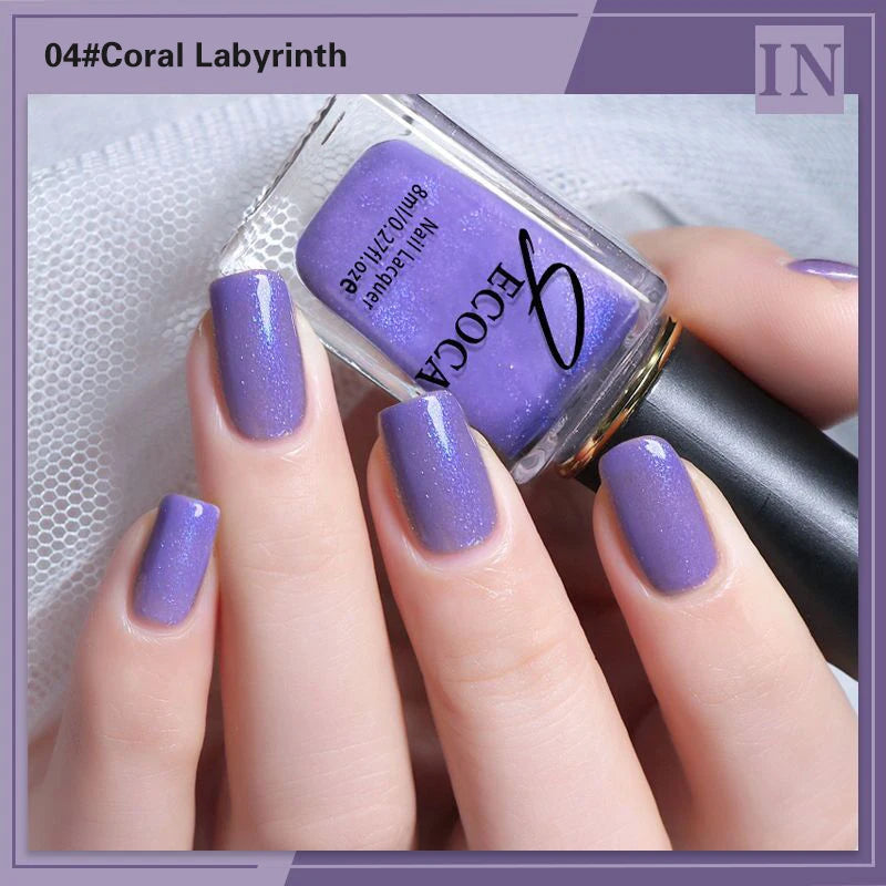 Handaiyan Laser Glitter Nail Polish – Aurora Rainbow 8ml