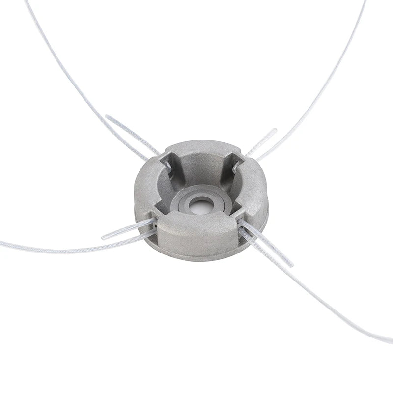Universal Aluminum Alloy Trimmer Head with Nylon Mowing Line