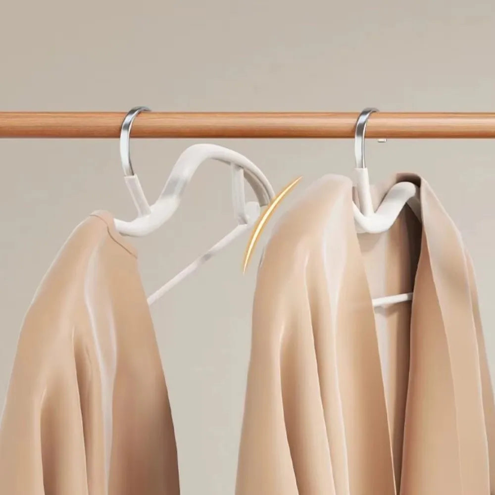M-Shape Anti-Slip Slim Clothes Hanger – Space-Saving Wardrobe