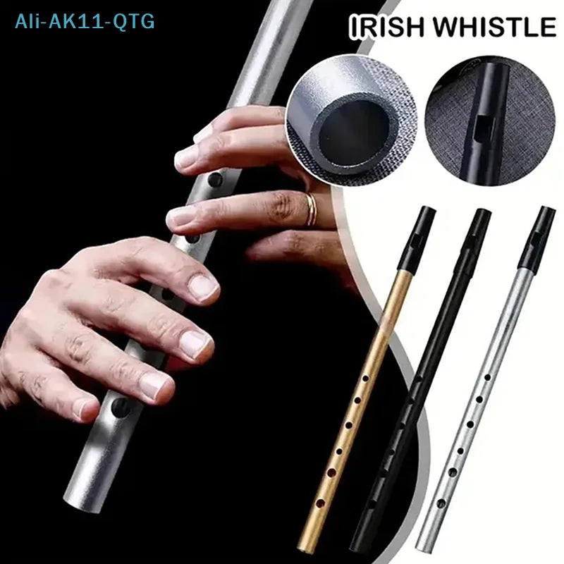 Irish Tin Penny Whistle C/D Key – 6-Hole Folk Flute