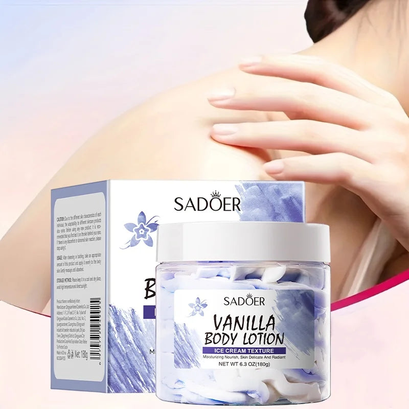 Vanilla Body Lotion with Plant Squalane – Ice Cream Texture