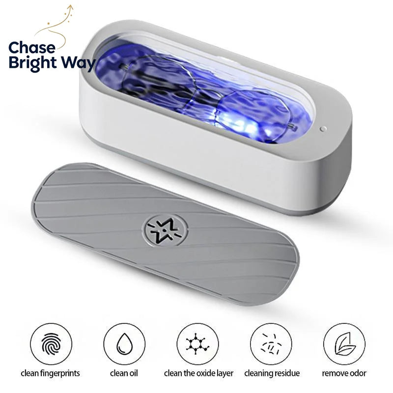 Portable Ultrasonic Eyeglass Cleaner – USB & Battery Mode