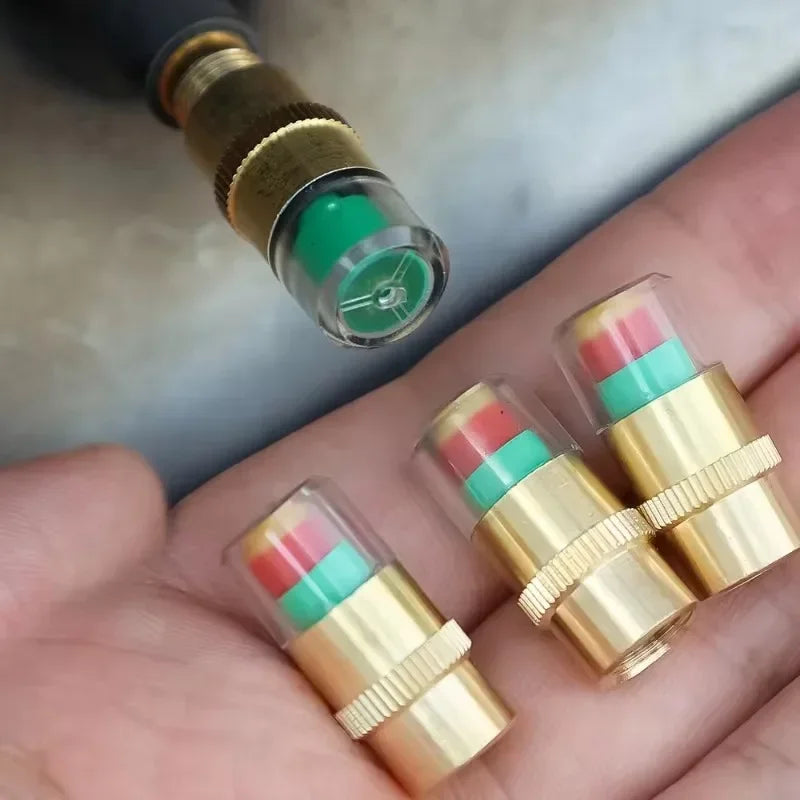 Tire Pressure Indicator Valve Caps – Color Alert, 1 or 8 Pack