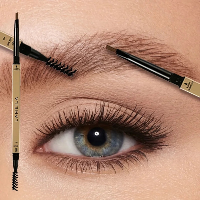 Waterproof Double-Ended Eyebrow Pencil – Ultra-Fine Tip & Spoolie