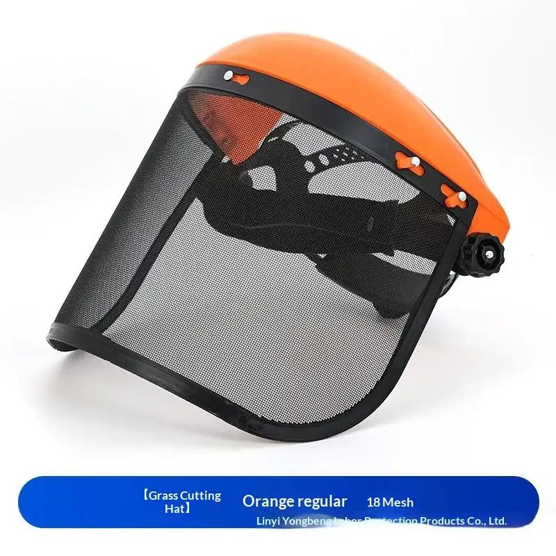 Garden Trimmer Safety Helmet with Full Face Mesh Shield