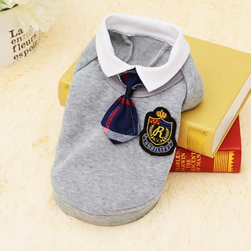 Matching Couple Dog Shirts – Cotton Pet Uniforms for Small Dogs