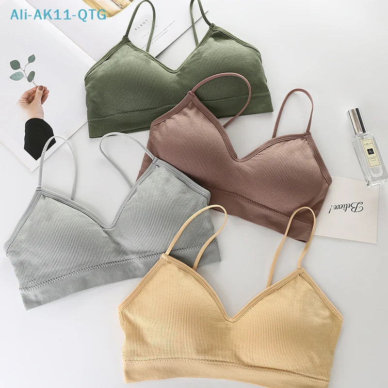 Women's Padded Sports Bra – Fast-Dry Nylon Yoga & Gym Top