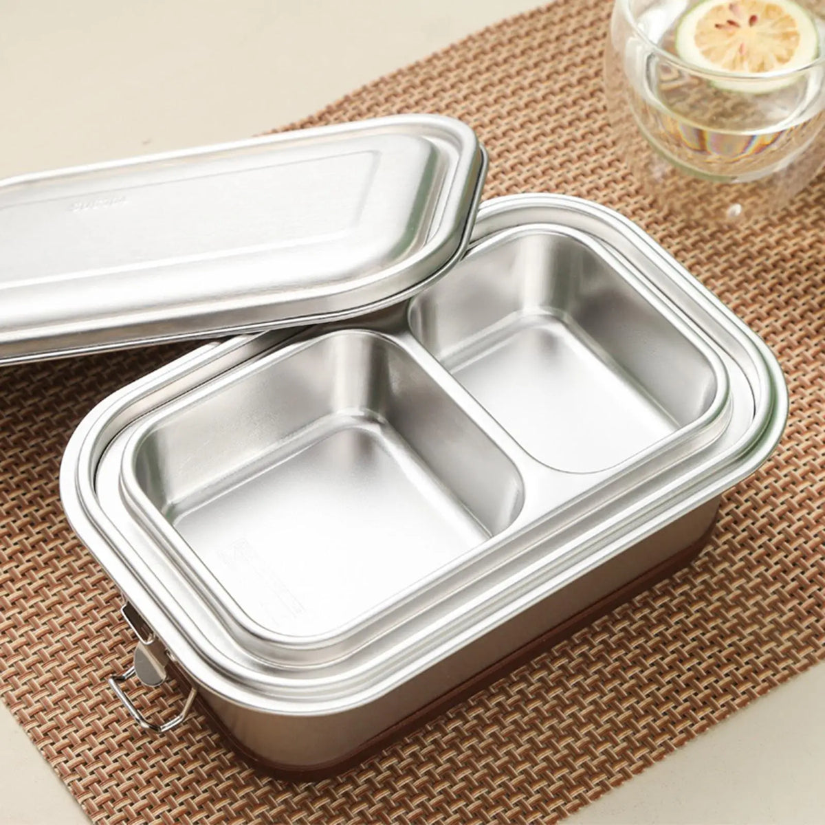 Serenable 1200ml Stainless Steel Bento Box – Leakproof Lid
