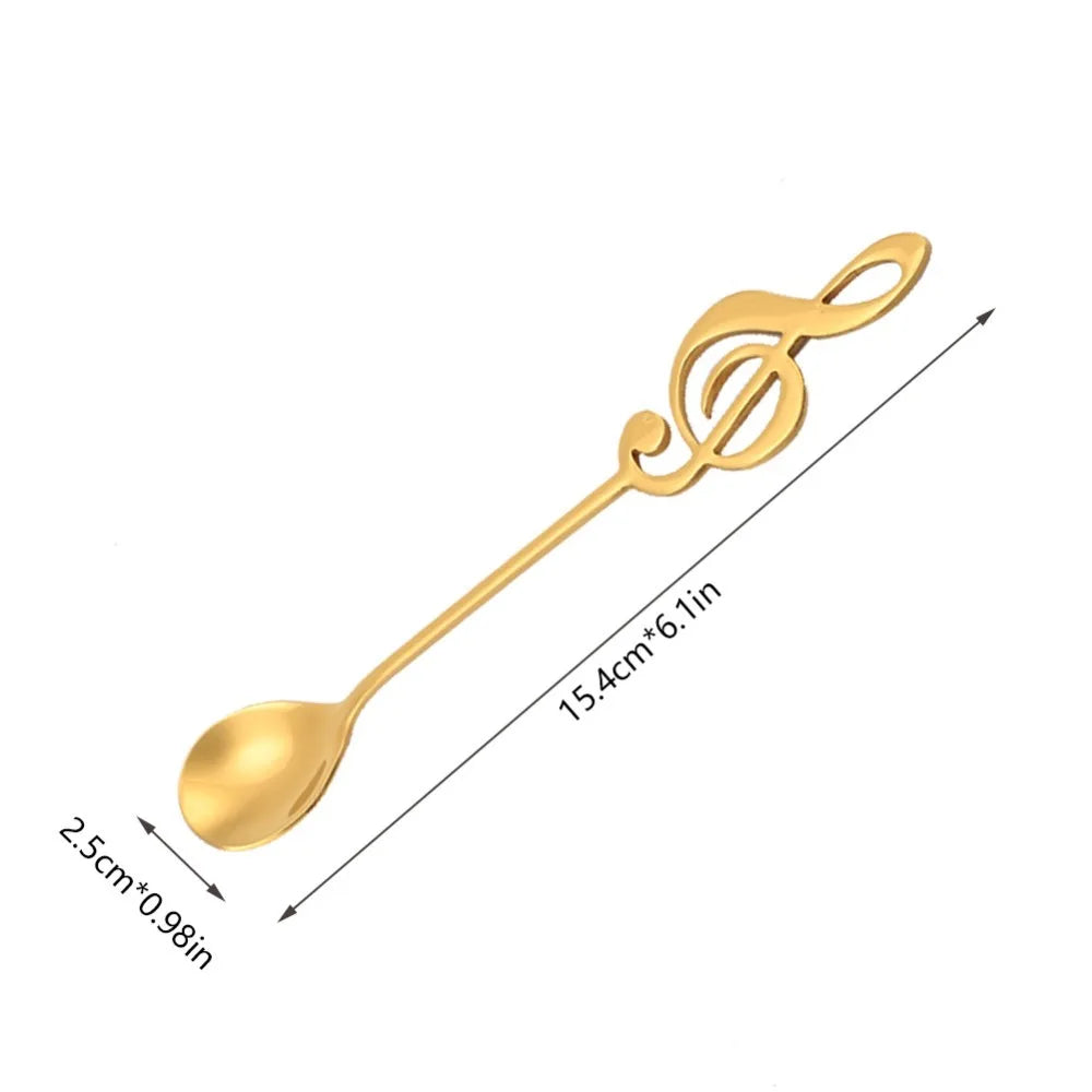 Musical Note Coffee Spoons Set of 5 | Stainless Steel