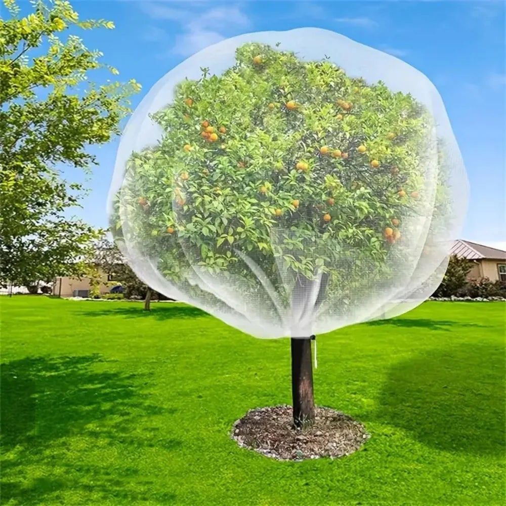 Plant Insect Screen Cover – Zip & Drawstring PE Mesh Netting