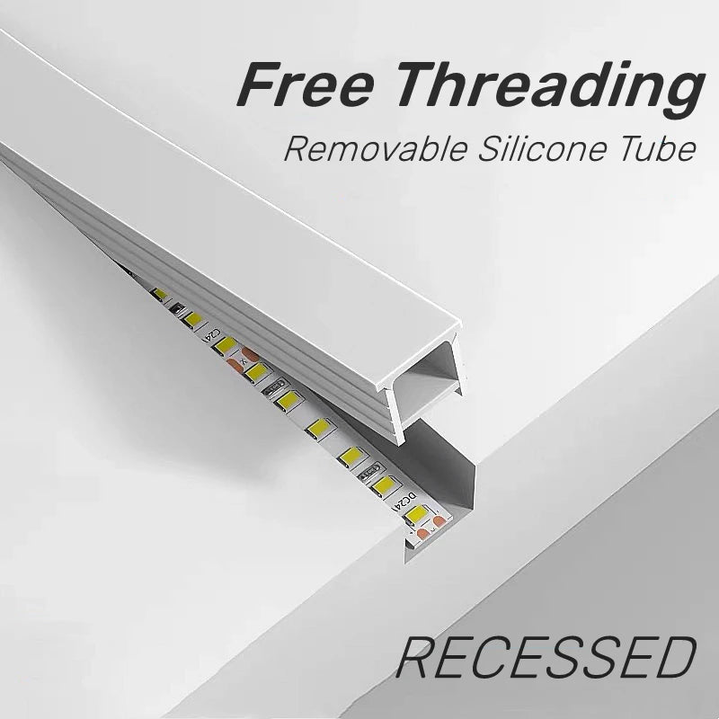 Recessed Silicone LED Neon Tube IP67 Waterproof – 1–5m