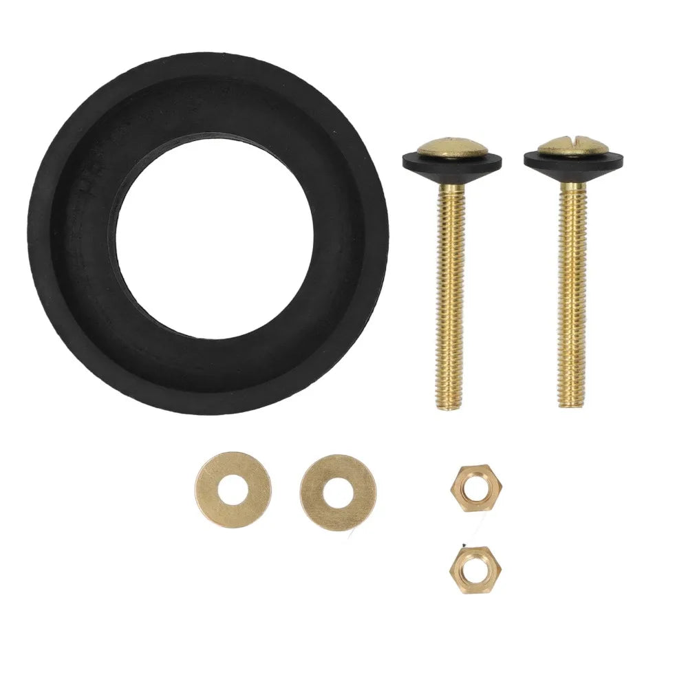 Toilet Tank to Bowl Gasket Repair Kit – Rubber & Brass