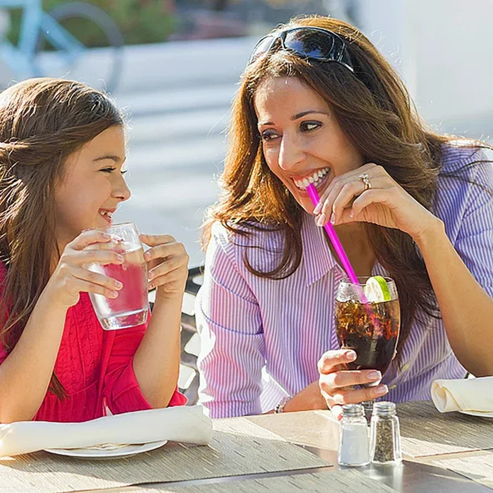 Color Spoon Straws for Milkshakes & Smoothies | 50–2000 Pack