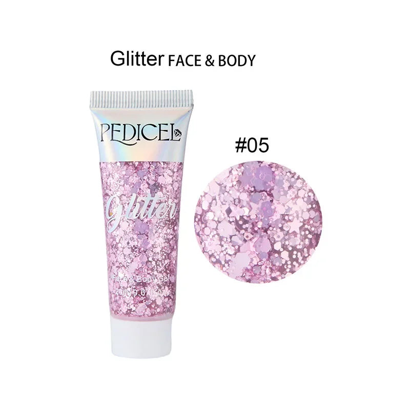 SAKSRAAR Mermaid Glitter Gel Cream – Face Body Hair Sequins