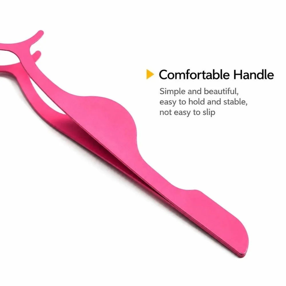 Stainless Steel Slanted Tweezers Set – Eyebrow & Lash Tools
