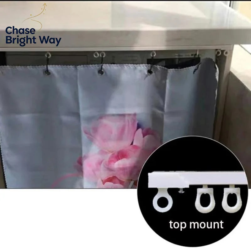 Self-Adhesive Curtain Track – No-Drill Nano Silent Sliding Rail