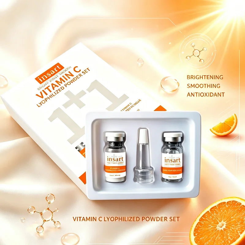 Vitamin C Freeze-Dried Powder Skincare Set – 2 Boxes Travel