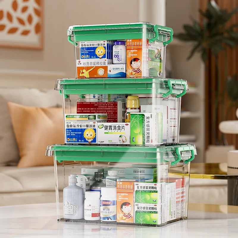 Double Layer Transparent Pill & Medicine Storage Box