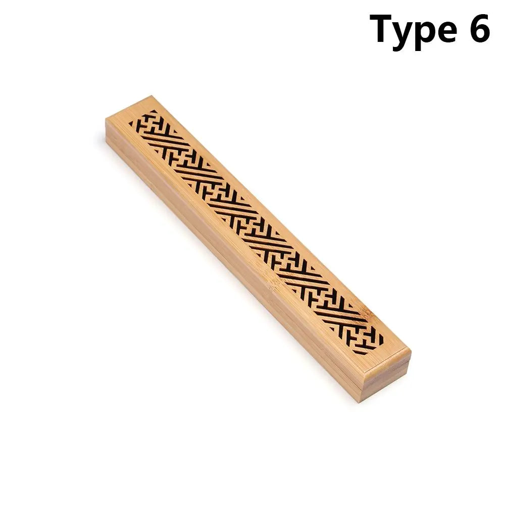 Retro Wood Incense Holder – Ash Catcher Joss Stick Censer