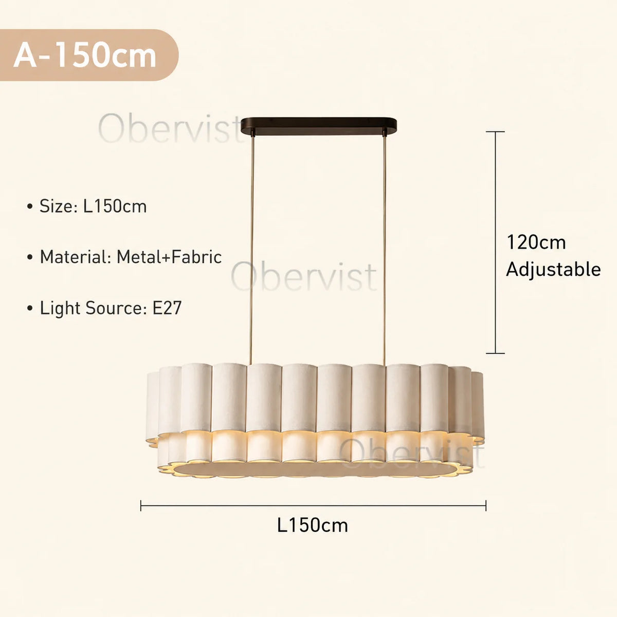Wabi Sabi Fabric Pendant Light | Nordic Minimalist Ceiling Lamp