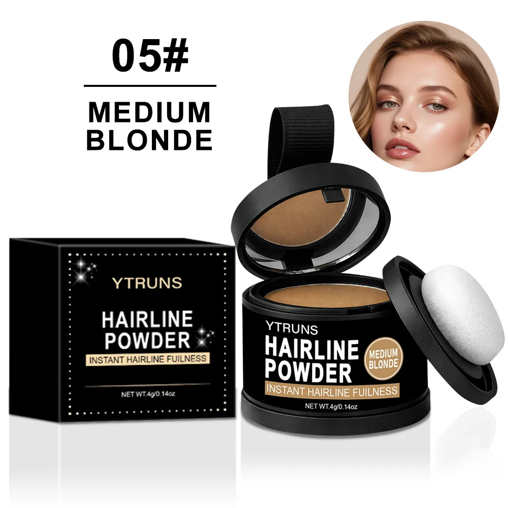 YTRUNS Hairline Powder Medium Brown – Root Touch Up, 4g