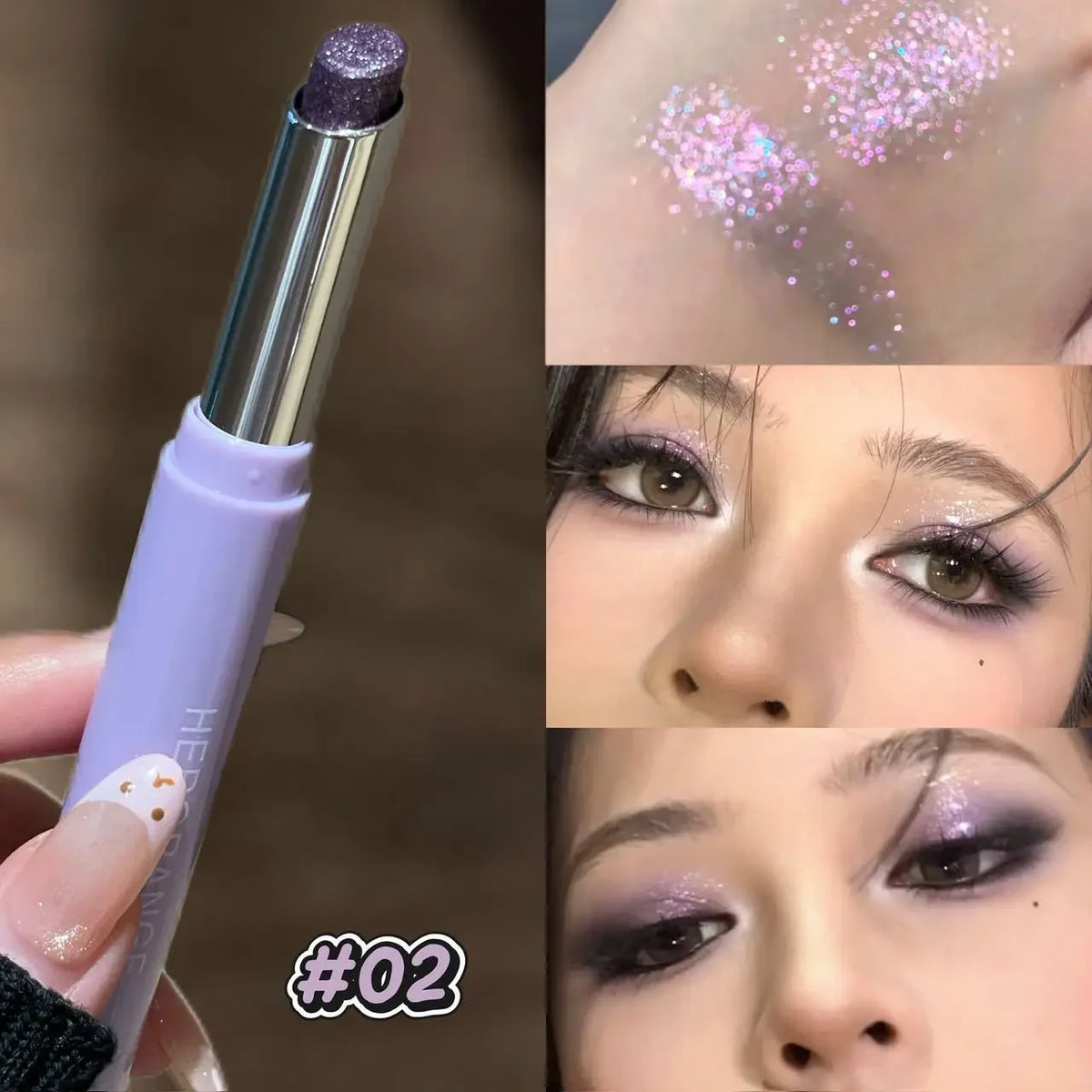 Shimmer Glitter Eyeshadow Stick – Pearlescent Highlighter Pen