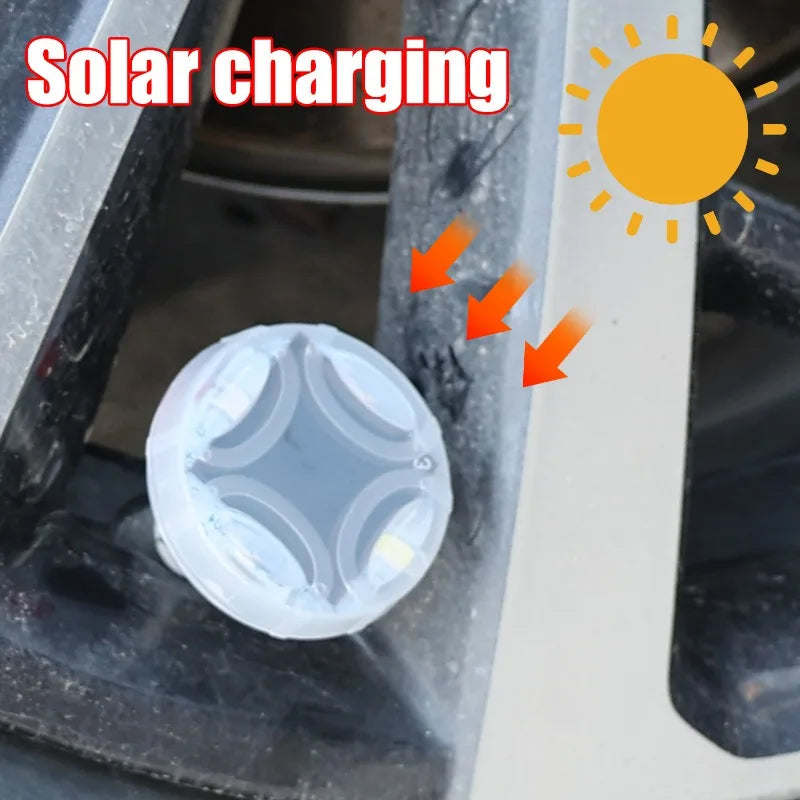 Solar LED Tire Valve Light – 15 Flash Modes & Motion Sensor