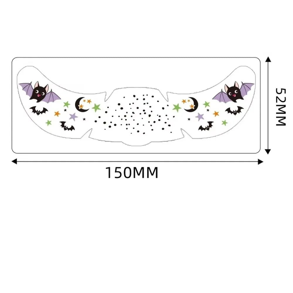 Halloween Temporary Face Tattoo Stickers – DIY Makeup Patch