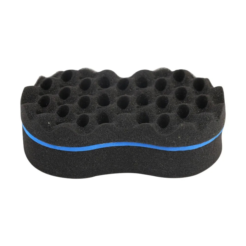 Double-Sided Afro Curl Sponge Hair Brush – Multi-Hole Twist