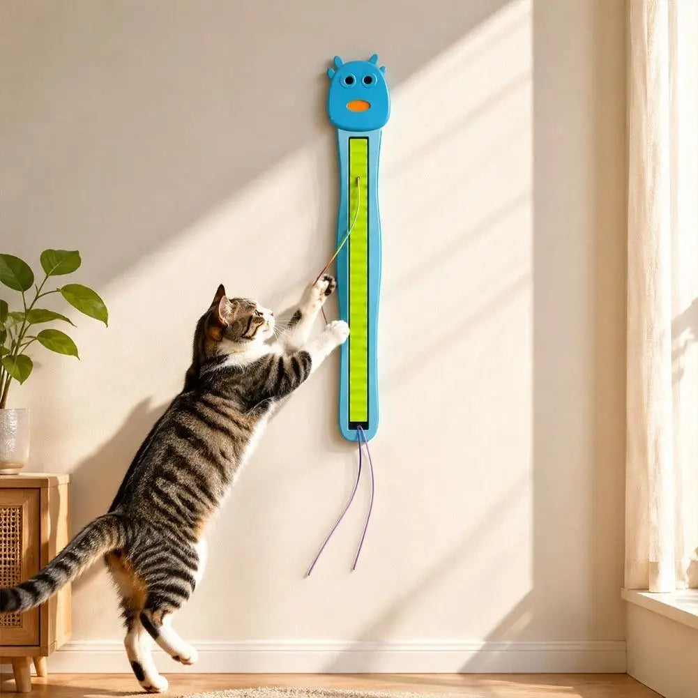 Wall-Mounted Auto Swing Cat Teaser Toy | USB Interactive