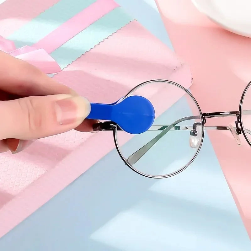 Two-Side Microfiber Glasses Cleaning Brush | Portable Lens Cleaner