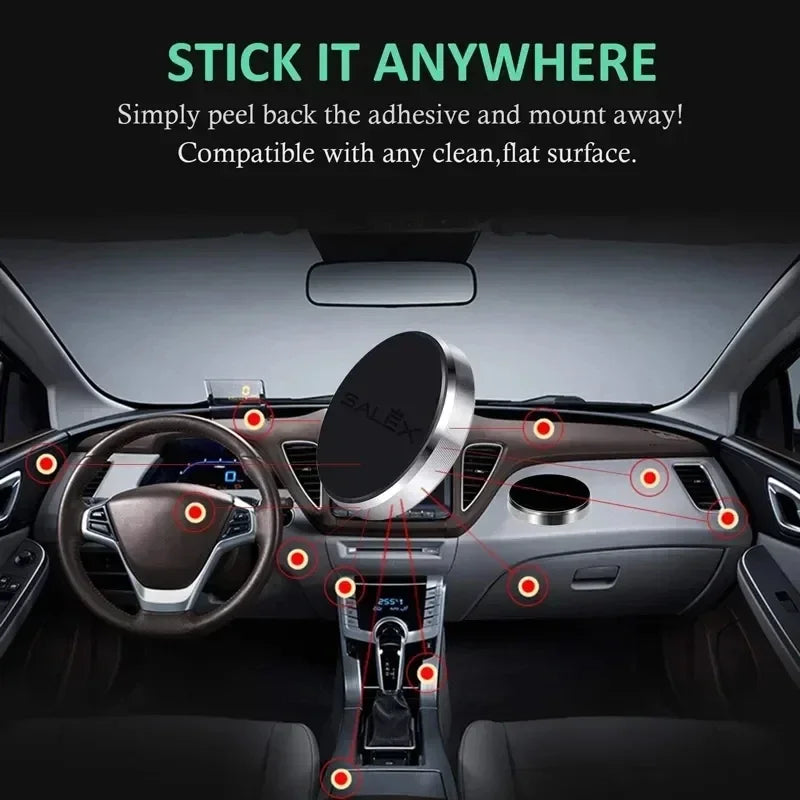 Mini Magnetic Car Phone Holder – 360° Universal Mount
