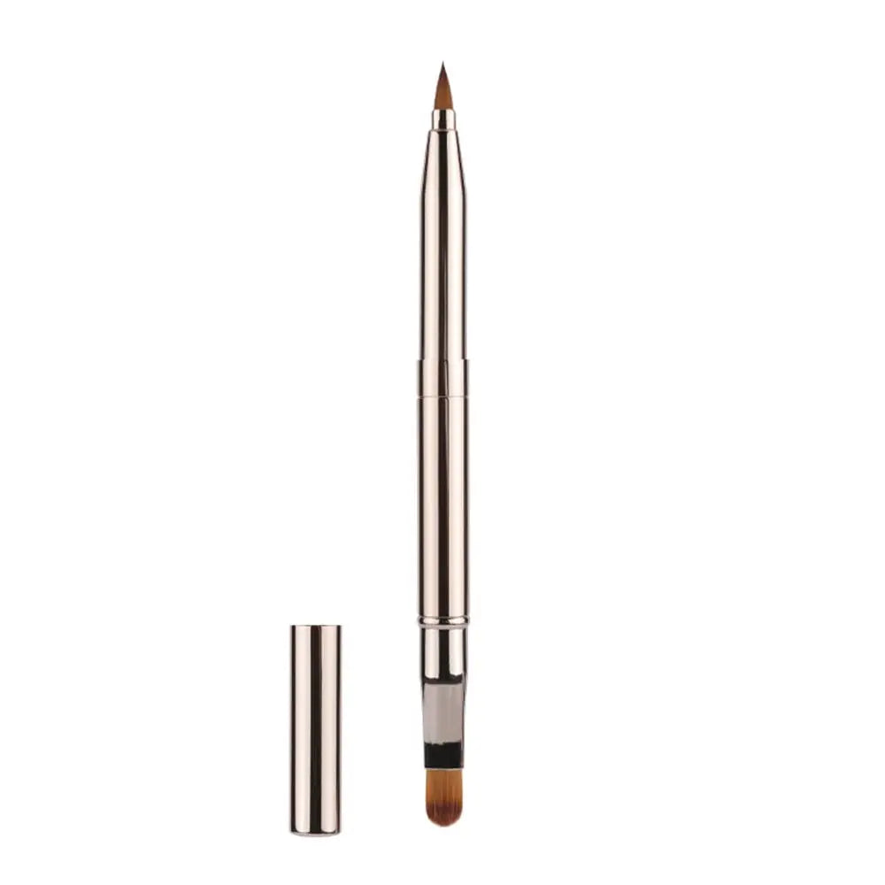 Retractable Dustproof Lip Brush – Portable Lipstick Applicator