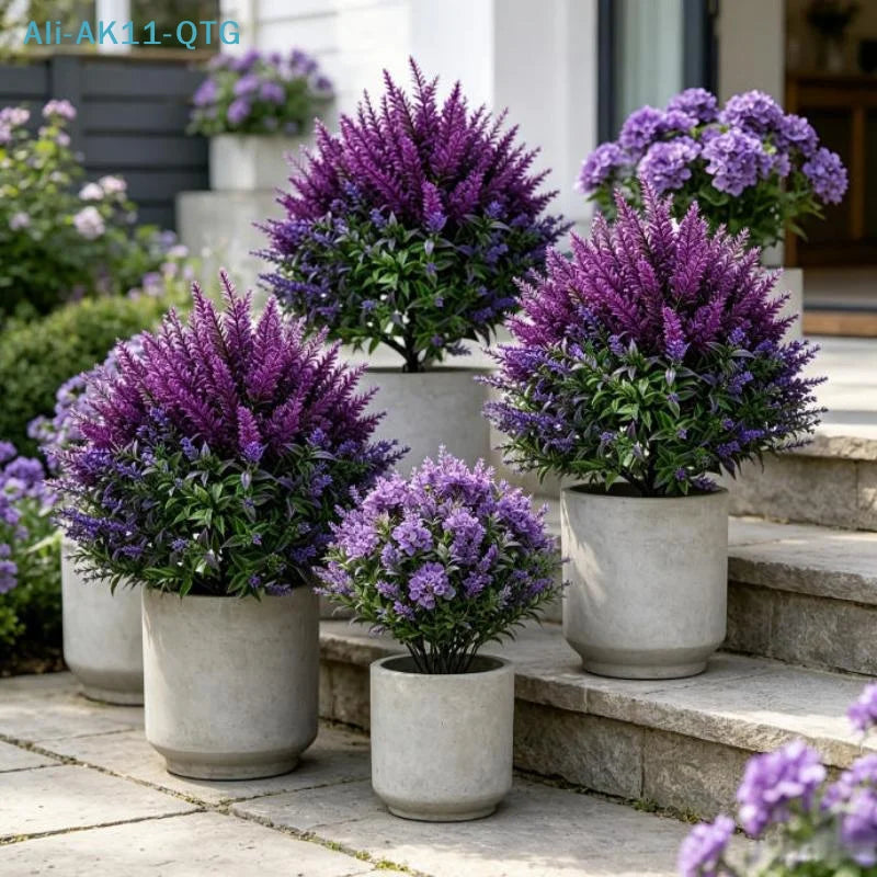 UV Resistant Artificial Persian Fern Ground Stake | Outdoor Decor