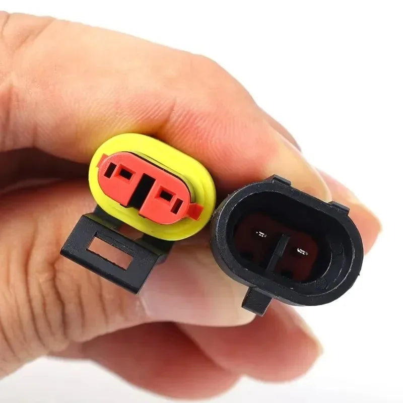 Waterproof 2-Pin Electrical Connector Plug – Auto & Marine