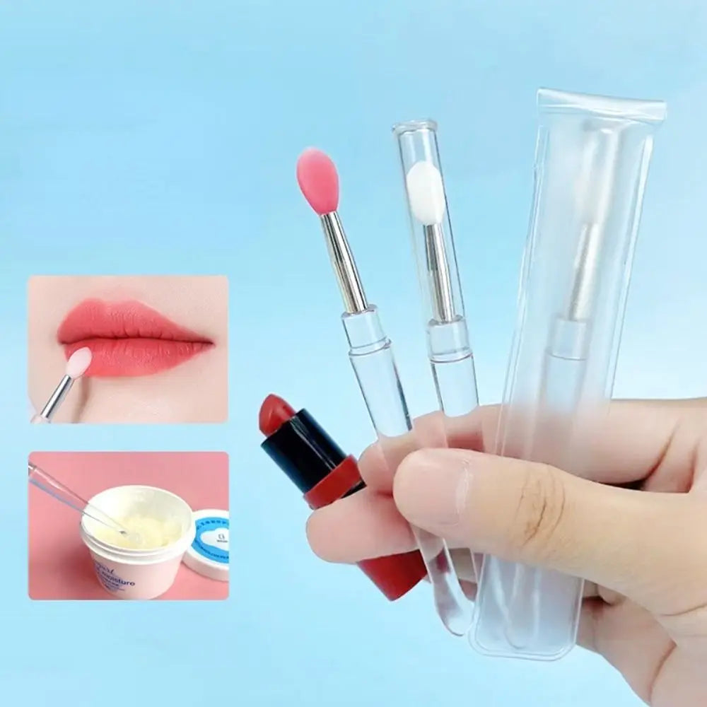Silicone Lip Brush Set – 10 Portable Flexible Lip Applicators