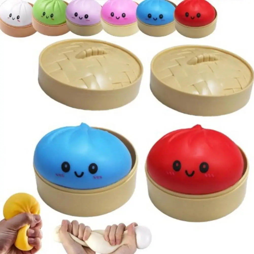 Squishy Dumpling Stress Ball – Slow Rebound Sensory Toy 10cm