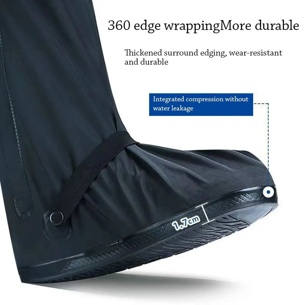 Waterproof Rain Boot Shoe Covers – Non-Slip PVC, Unisex