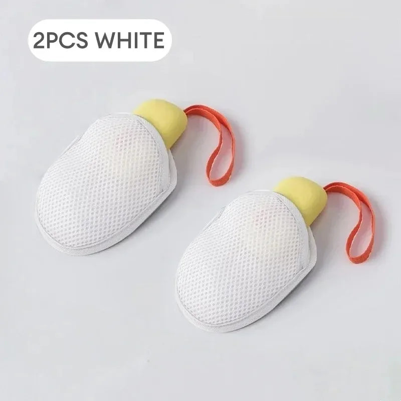 Mesh Soap Saver Pouch – Foaming Bar Soap Bag & Body Scrubber