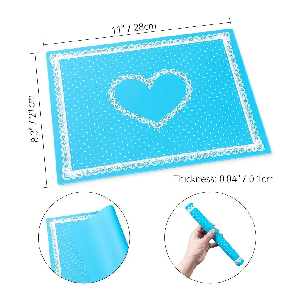 Silicone Nail Art Mat – Foldable Non-Slip Lace Hand Pillow Pad