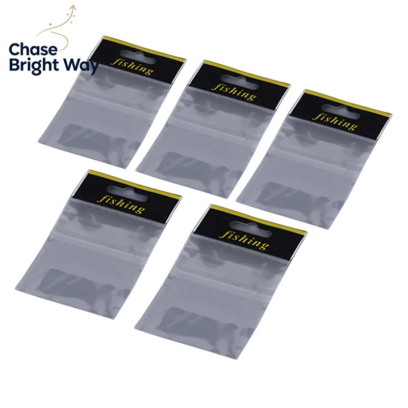 100-Pack Clear Fish Hook Bags – OPP Plastic Fishing Packaging