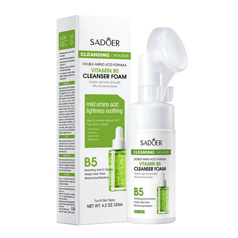 SADOER Q10 Vitamin C Facial Cleanser – Brightening Foam Wash