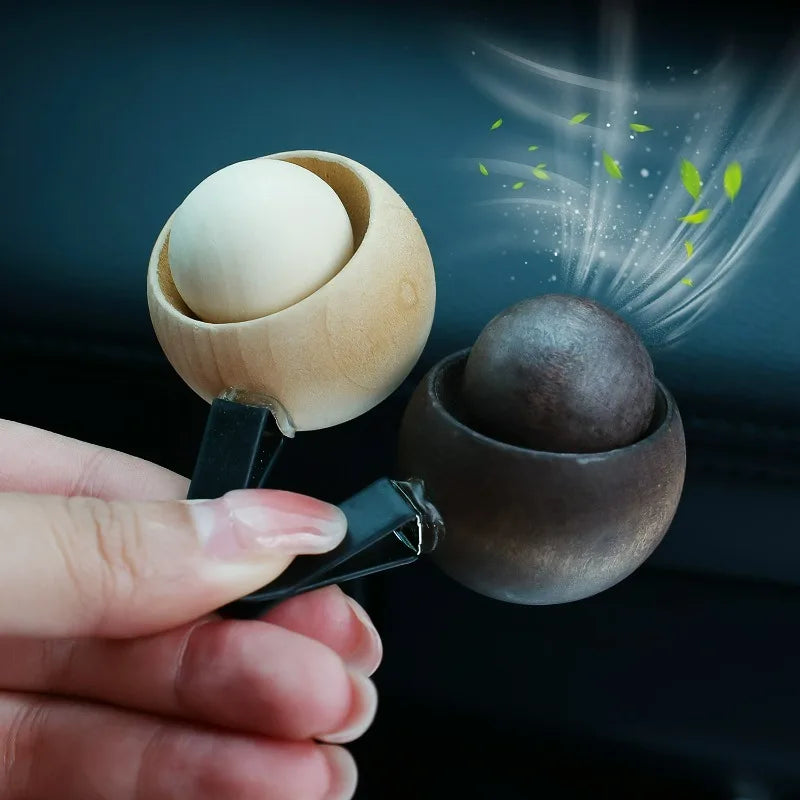 Wood Egg Car Vent Clip Diffuser | Essential Oil Air Freshener