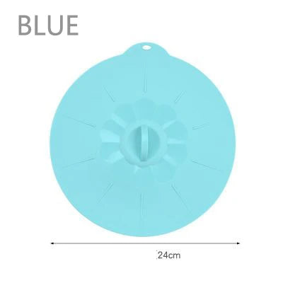 Universal Silicone Spill Stopper Lid – Reusable Pot & Bowl Cover