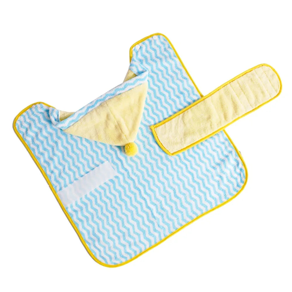 Quick-Dry Dog Bathrobe – Soft Absorbent Pet Bath Towel