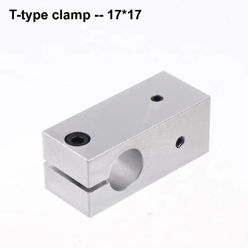 T-Type Optical Axis Cross Block Shaft Clamp | Aluminum Alloy