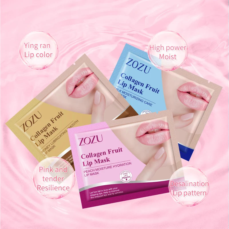 ZOZU Crystal Collagen Lip Mask – 10pc Moisturizing Patches