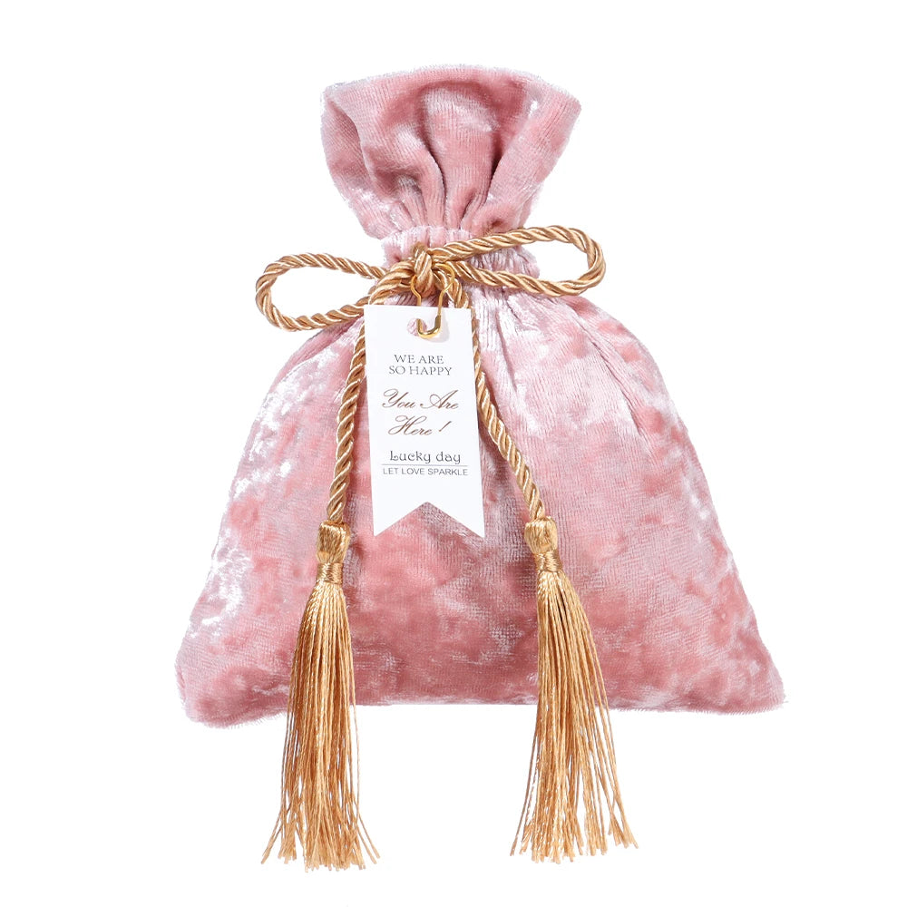 Velvet Drawstring Candy Gift Bags – Wedding & Party Pouches